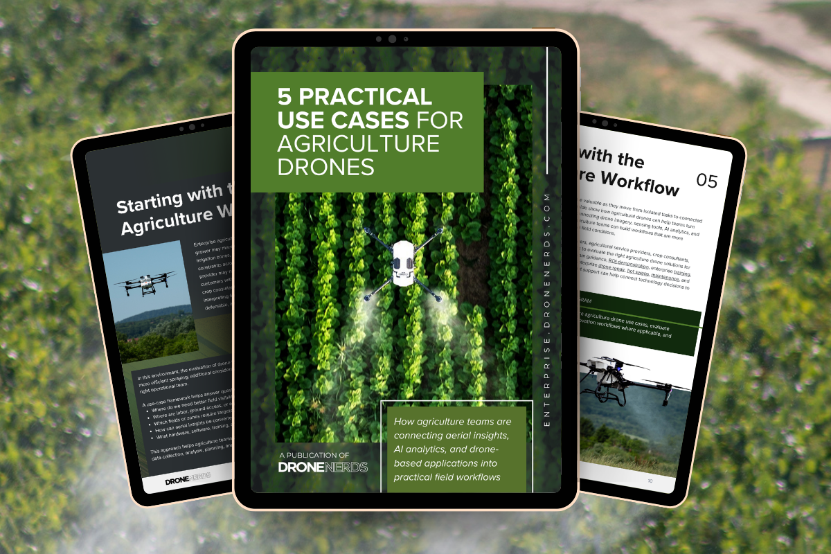 5 Practical Use Cases for Agriculture Drones - Ebook Landing Page Graphic